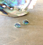 Abalone Inlay Stud Earrings