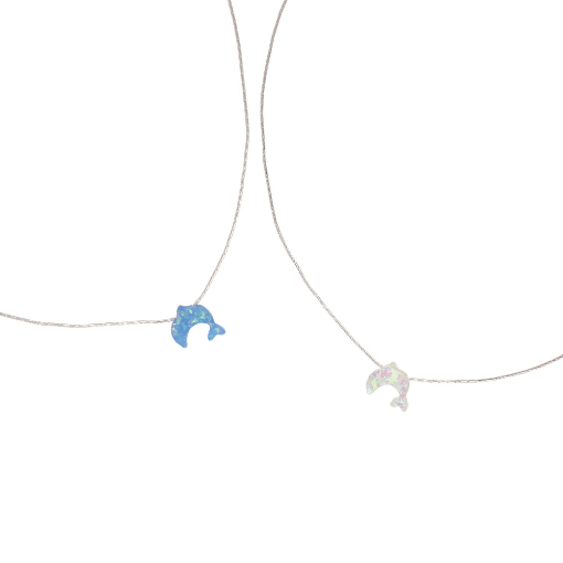 Iridescent Dolphin Necklace