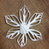 Snowflake Coral Star Shell Ornament