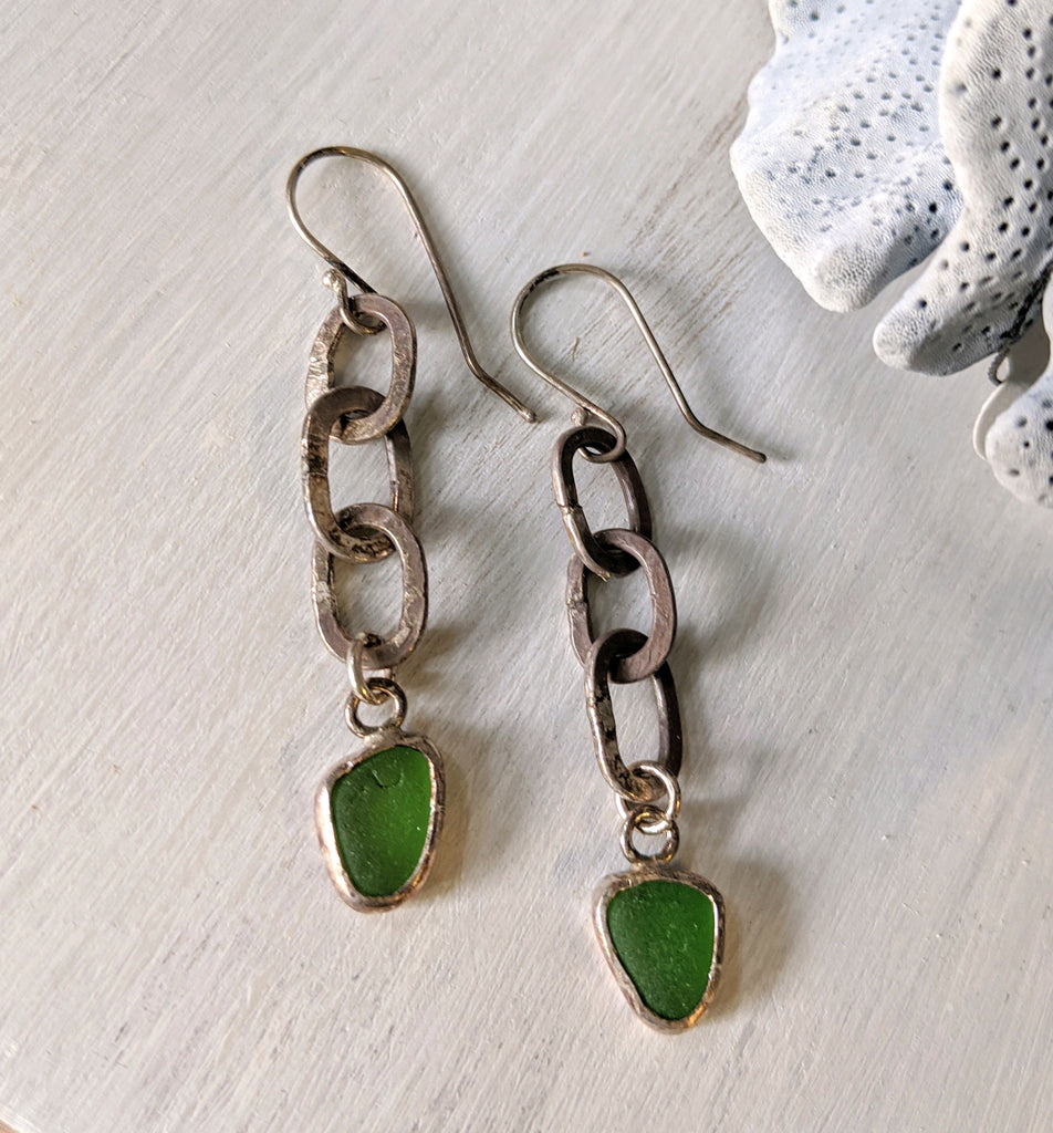 Seaglass Dangle Earrings