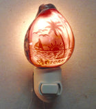 Carved Cowrie Shell Nightlight