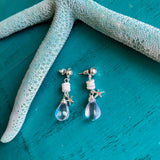 Mermaid Tear Drop Shell Earrings