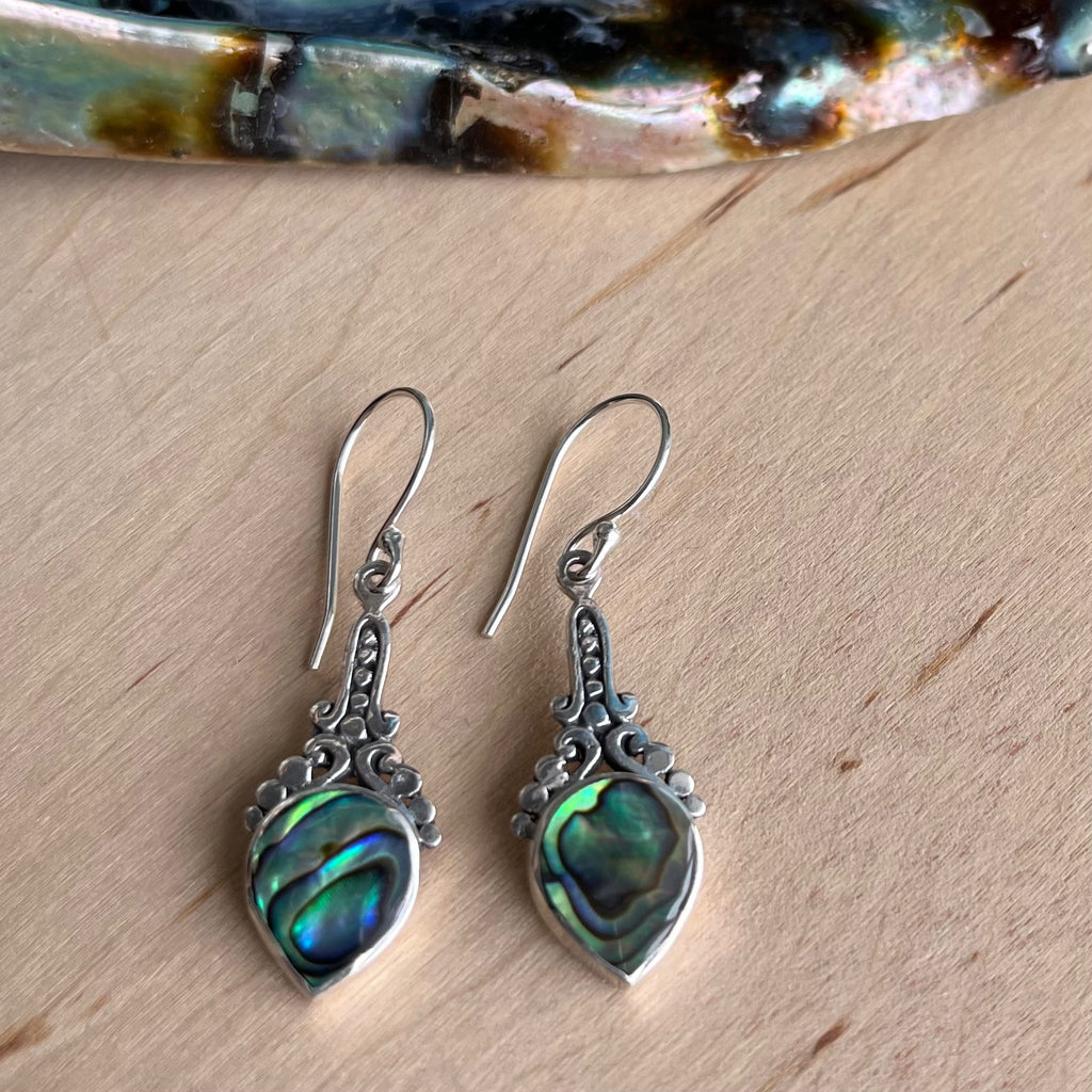 Abalone Art Deco Earrings