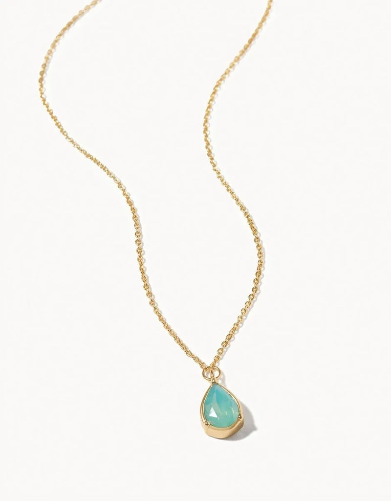Shell Birthstone Gem Necklace