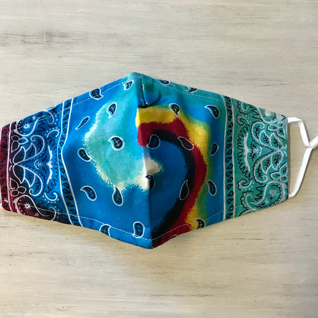 Tie Dye Bandana Face Mask