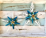 Turquoise Starfish Limpet Tree Top