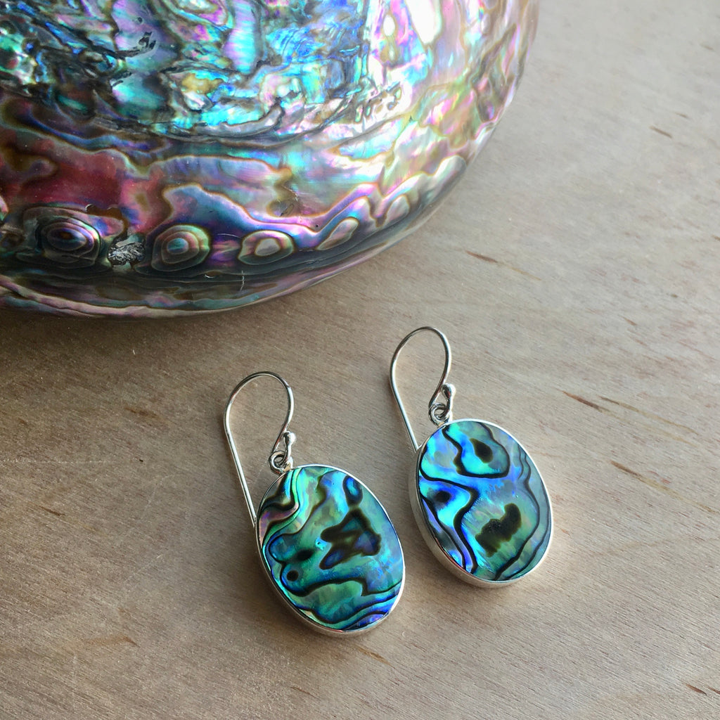 Abalone Oval Earrings