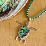 Abalone Sea Turtle Necklace