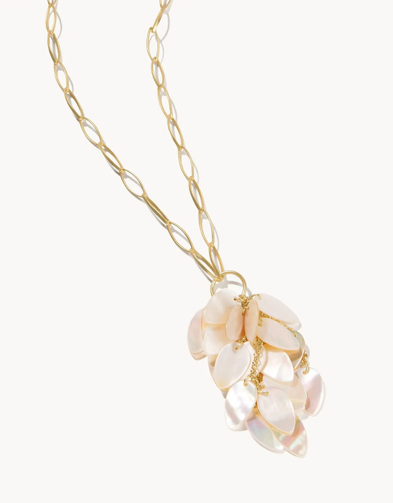 MOP Drop Leaf Necklace