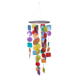 Capiz Geometric Windchime
