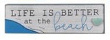 Beach Pebble Mini Block Sign