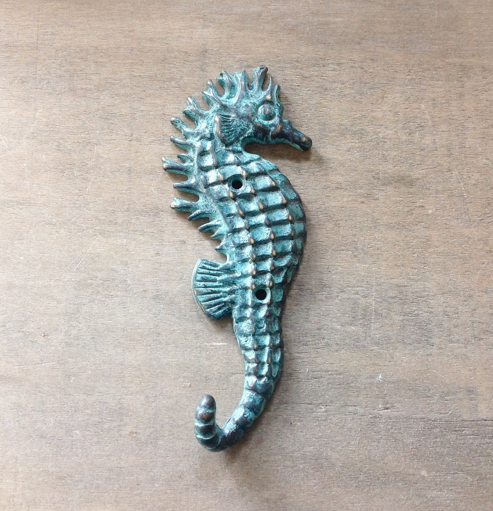 Seahorse Patina Wall Hook