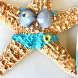 Starfish Surfer Girl Ornament
