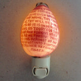 Carved Cowrie Shell Nightlight