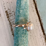 Adjustable Pearl Ring