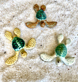 Raku Pottery Mini Turtles