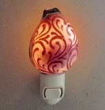 Carved Cowrie Shell Nightlight