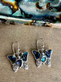 Abalone Wing Butterfly Earrings