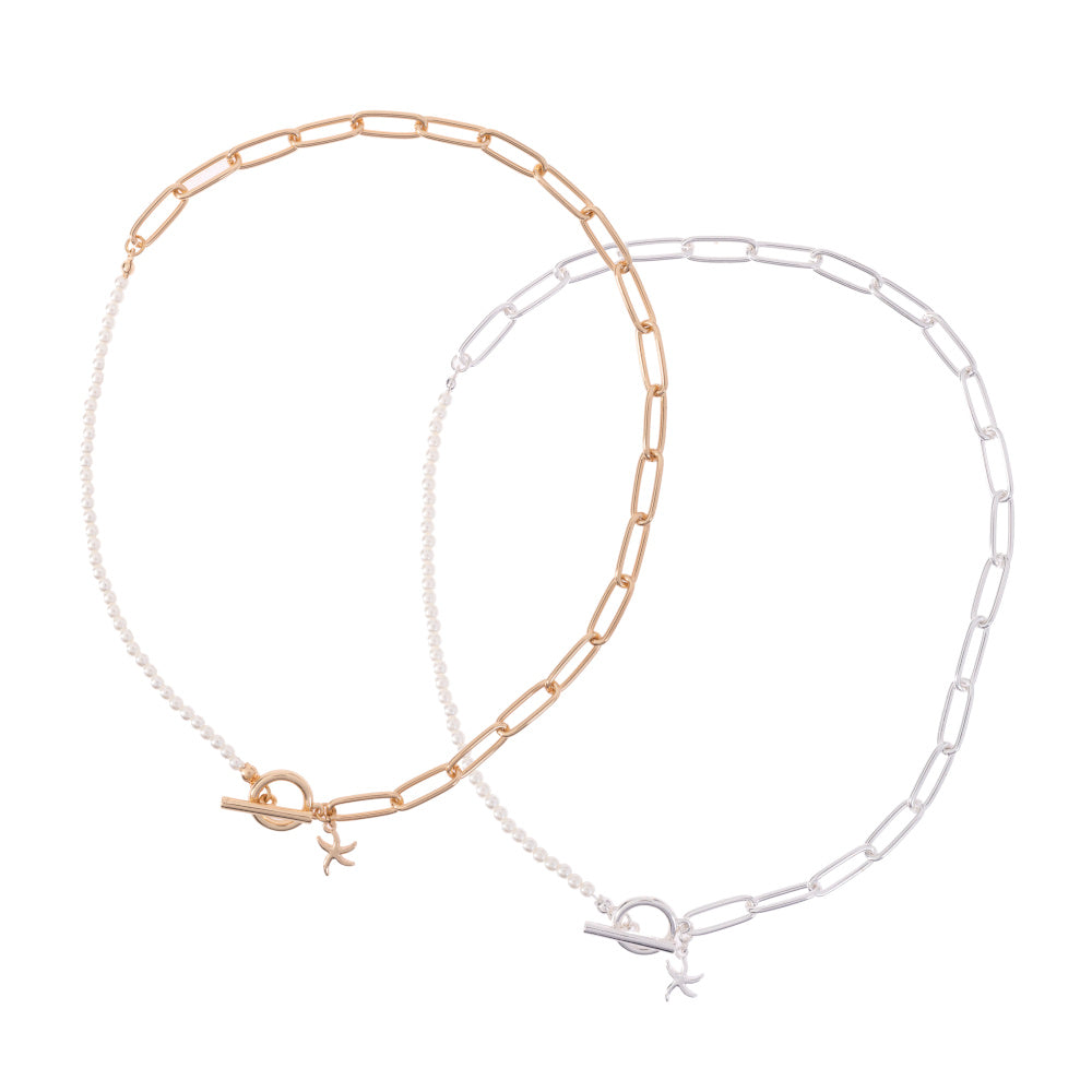 Starfish Chain Link Necklace