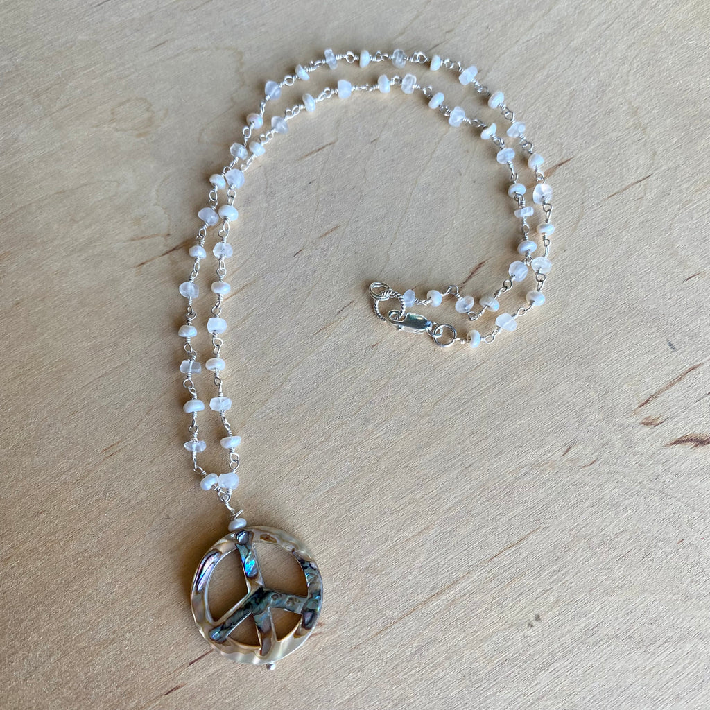 Abalone Peace Necklace