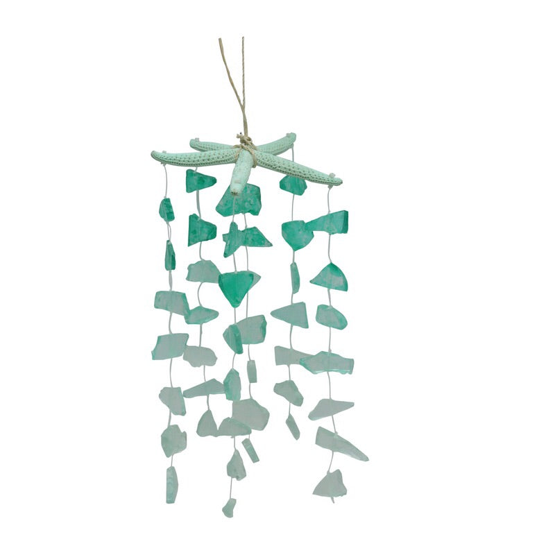 Sea Glass Starfish Windchime