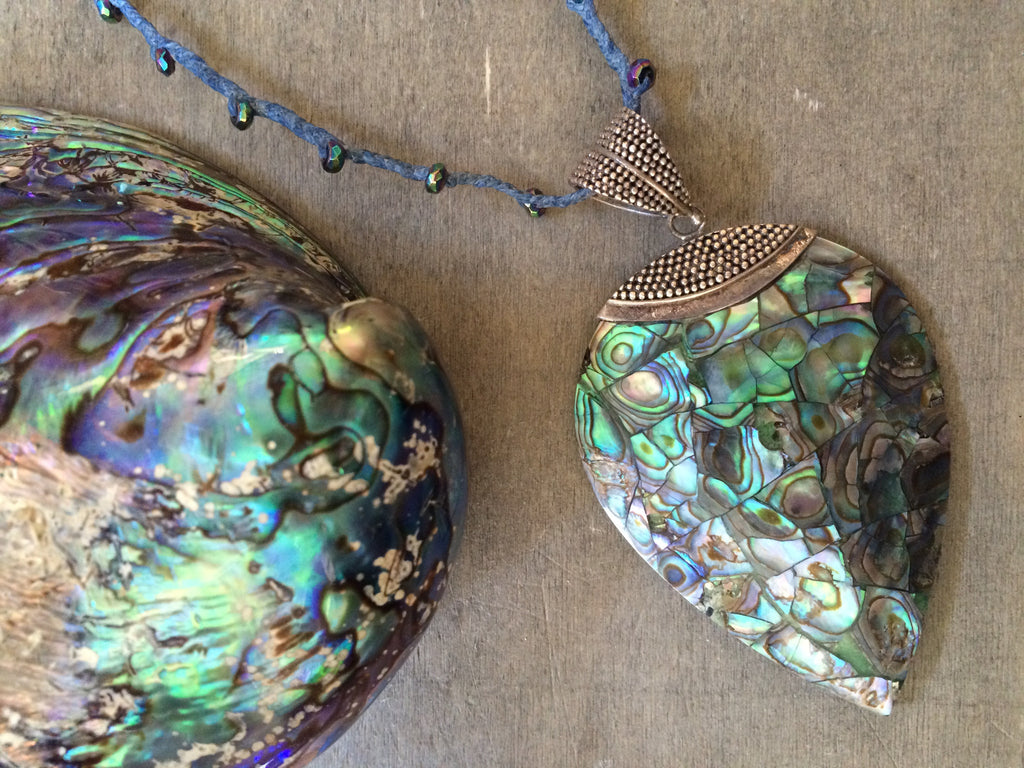 Peacock Abalone Necklace