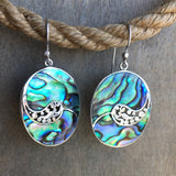 Abalone Filigree Paisley Earrings