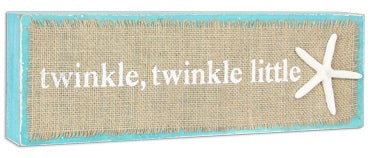 Twinkle Starfish Block Sign