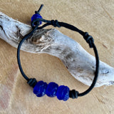 Tres Seaglass Pleather Bracelet