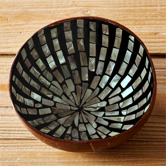 Mother-of-Pearl Coconut Bowl