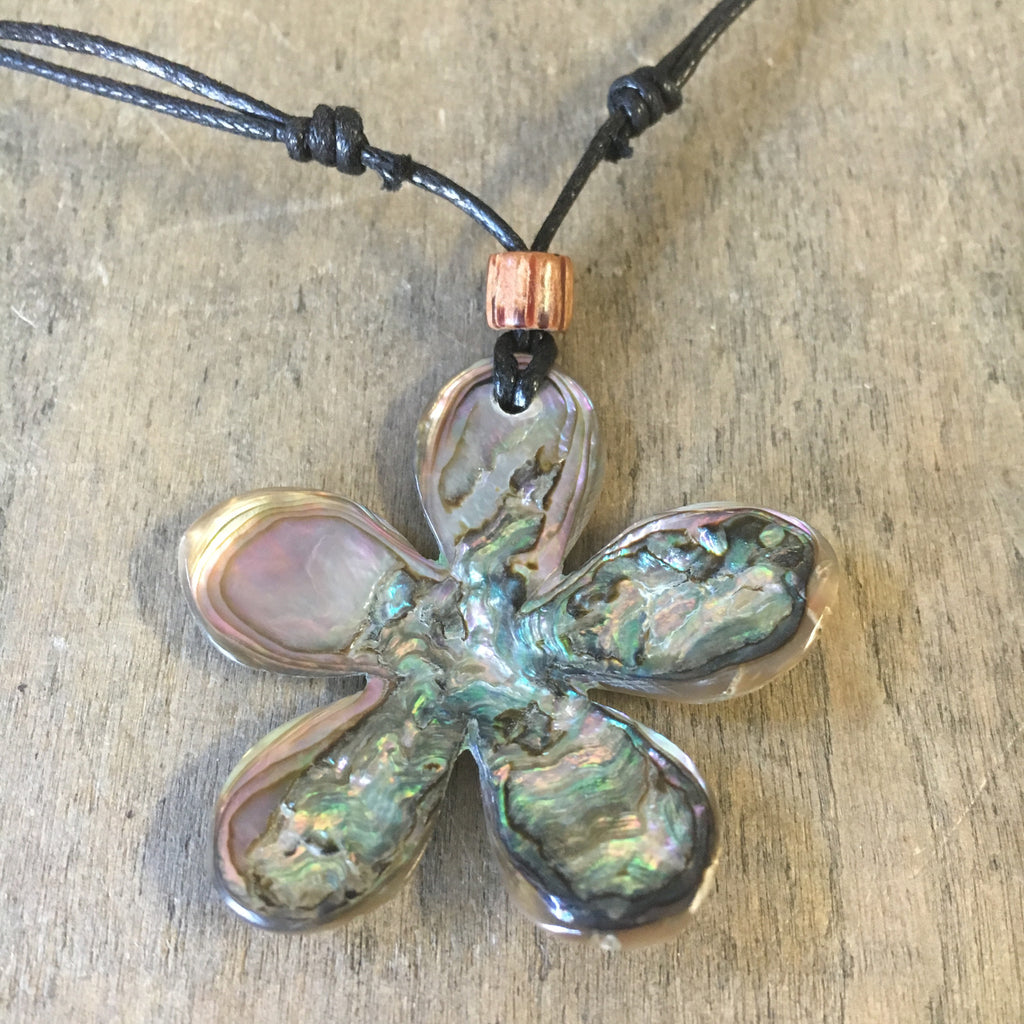 Abalone Flower Necklace