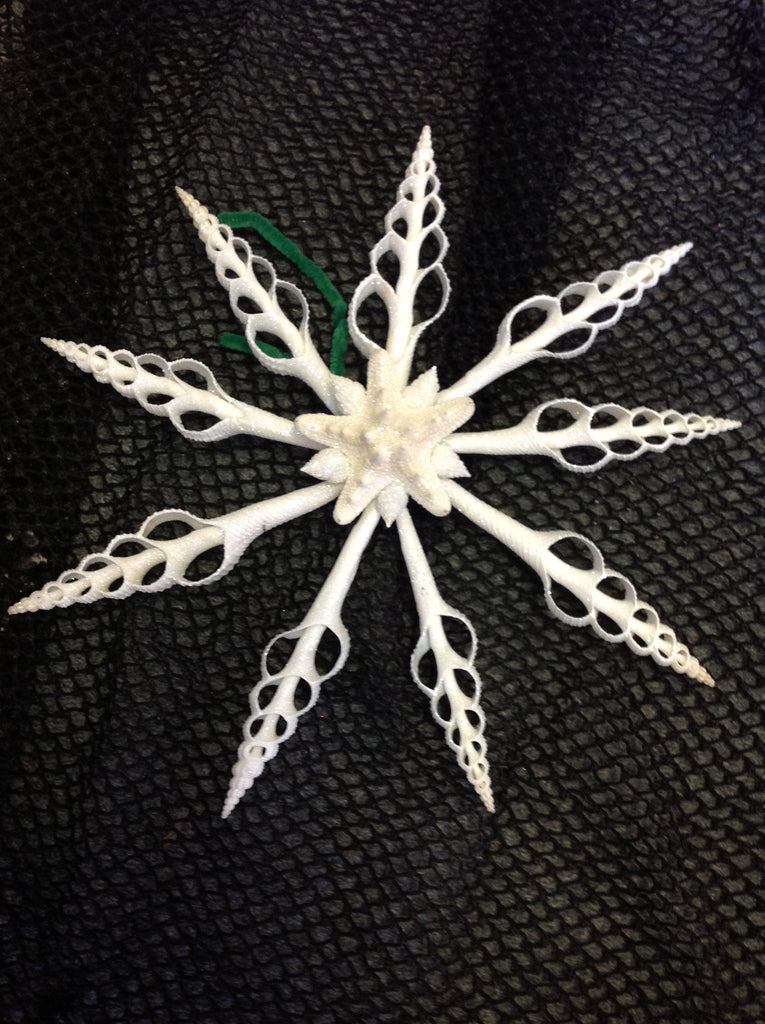 White Shell Star Tree Top