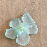 Jeweled Glass Flower Ornament