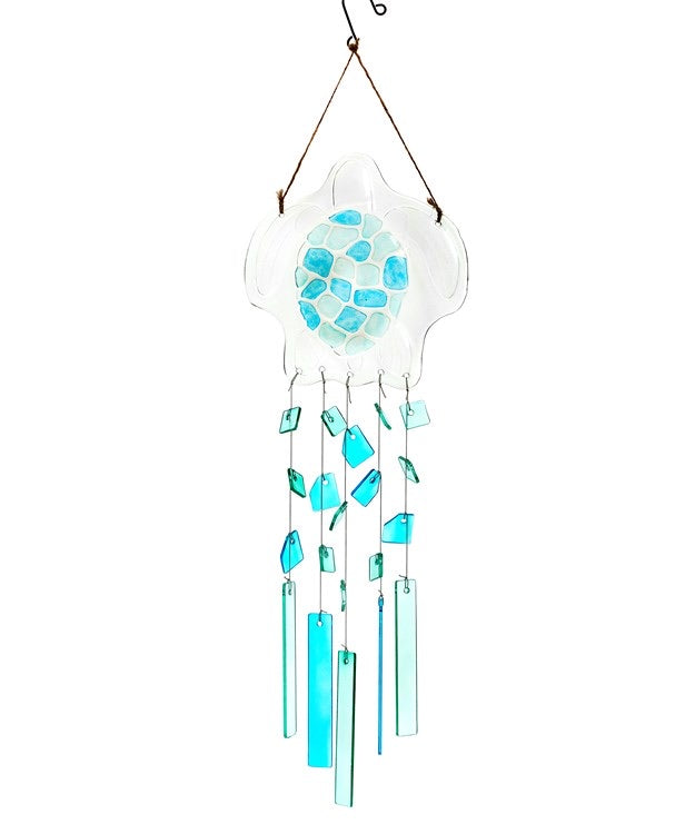 Glass Sea Turtle Windchime