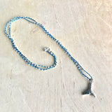 Abalone Whale Tail Beaded Necklace