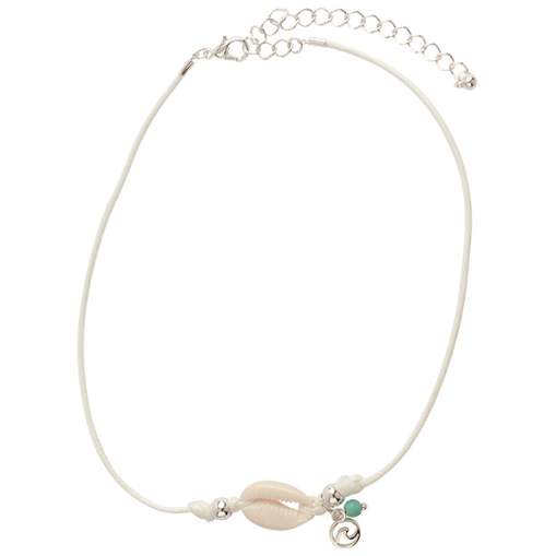 Cowrie Wave Charm Necklace