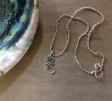 Abalone Seahorse Necklace