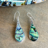 Abalone Tear Drop Earrings
