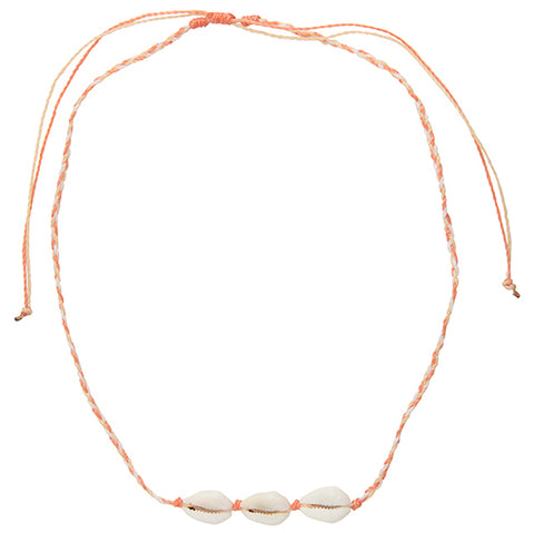 Colorful Cowrie Shell Braided Necklace