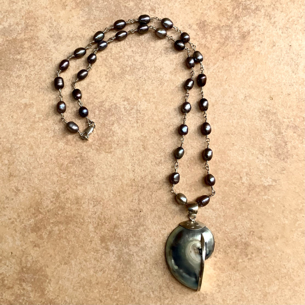 Nautilus Pearl Necklace