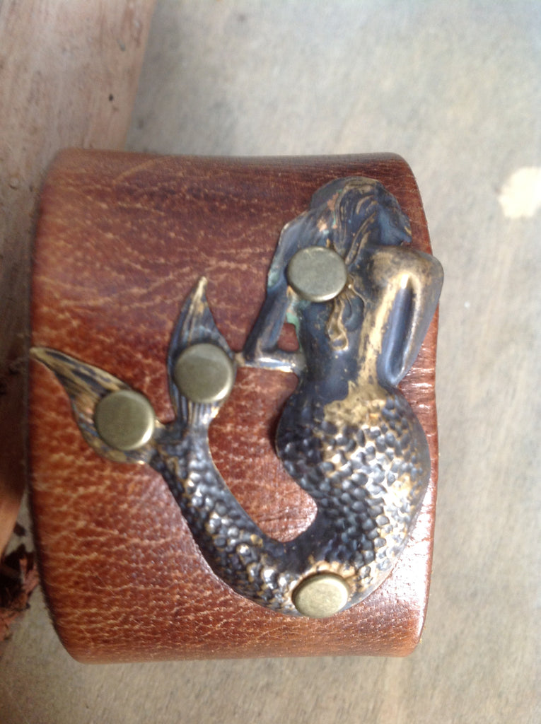 Mermaid Leather Cuff