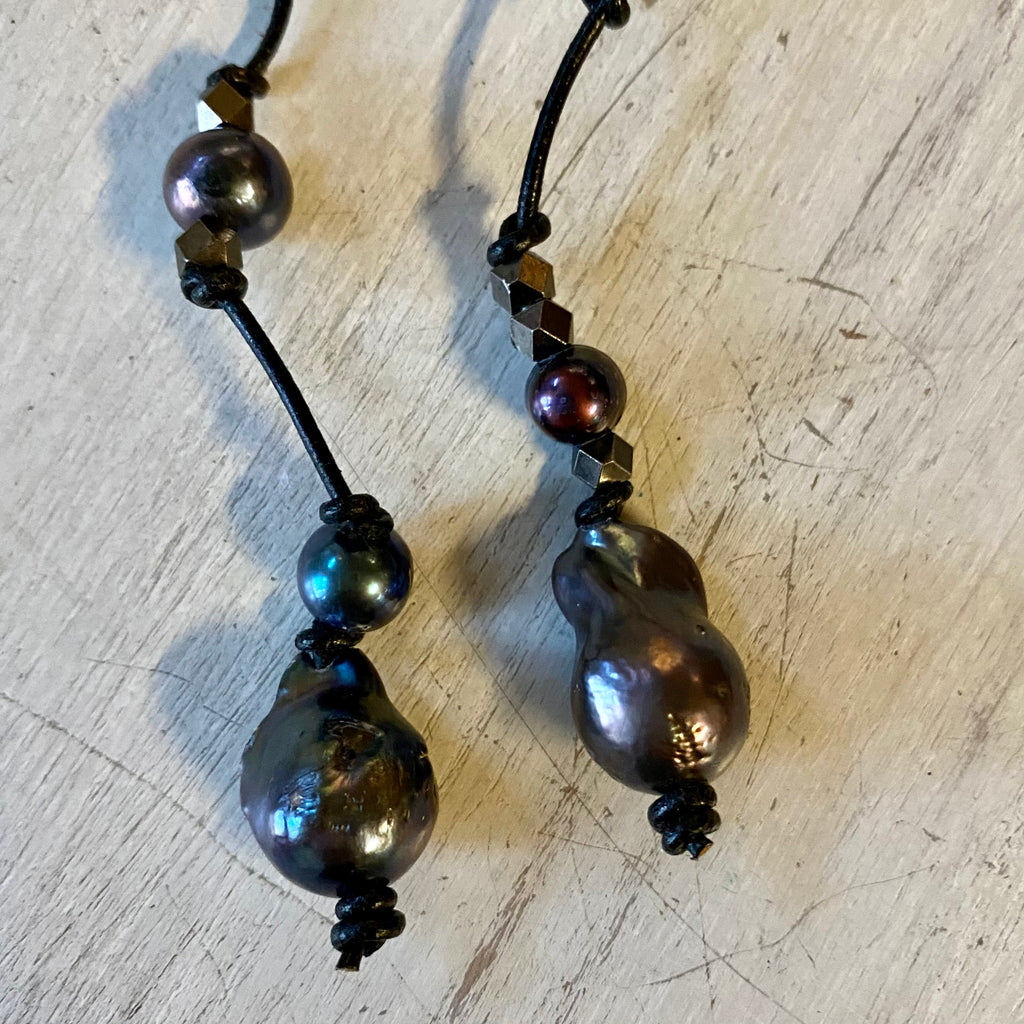 Purple Pearls Lariat