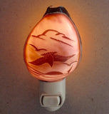 Carved Cowrie Shell Nightlight