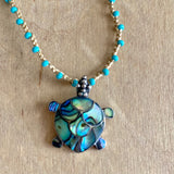 Abalone Sea Turtle Necklace