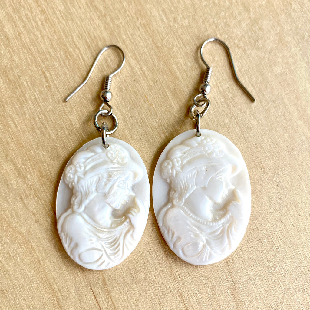 Cameo Shell Earrings