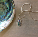Abalone Seahorse Necklace