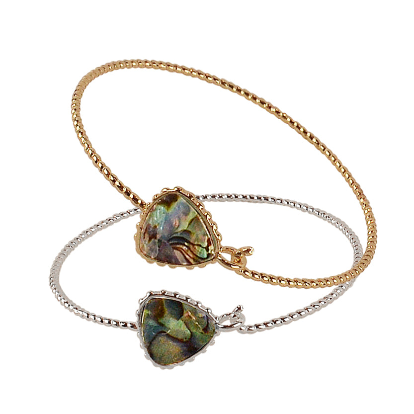 Abalone Shimmer Bangle Bracelet