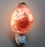 Carved Cowrie Shell Nightlight