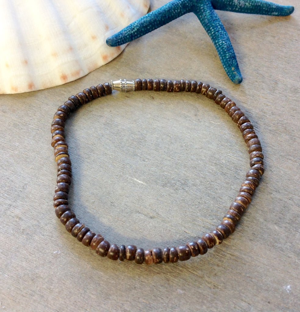 Rasta Coconut Shell Anklet