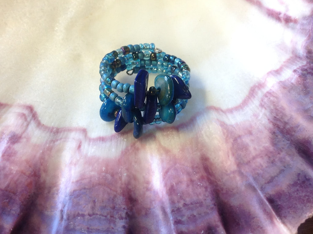Memory Wire Shell Rings